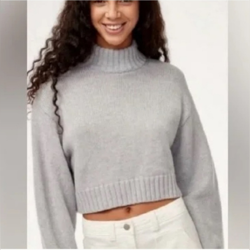WILFRED 100 % Merino Wool Crop Mockneck
